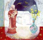 Still Life with Ancient Mother Goddess and Golden Valley Moon